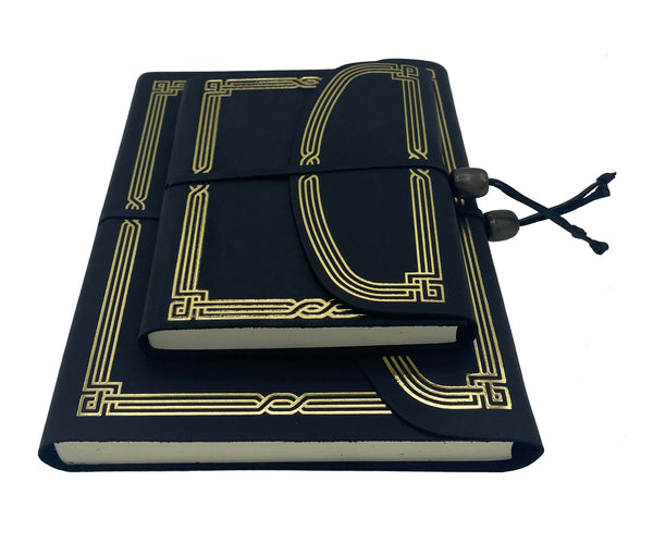 Gilded Art Deco Leather Journal