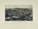 Bird's-eye Print of Oxford